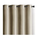 Rjava/bež žametna zavesa za delno zatemnitev 140x270 cm Eyelets – Restilo
