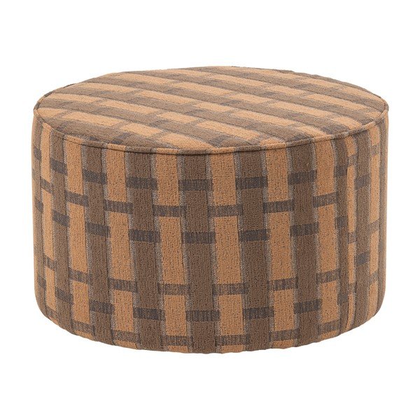 Rožnat/rjav tabure iz šenilje Sarli – WOOOD