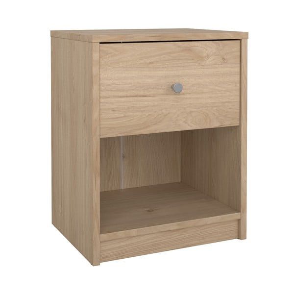 Nočna omarica v hrastovem dekorju s policami May - Tvilum-image-2