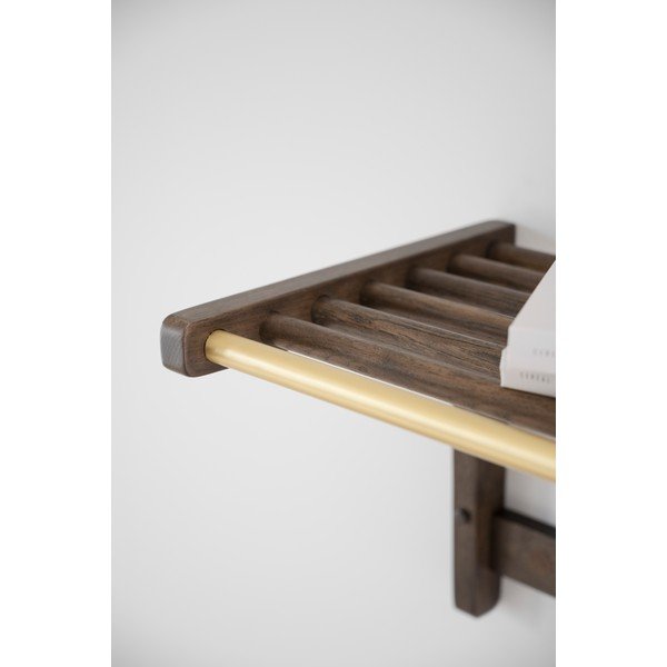 Temno rjav hrastov stenski obešalnik Inverness - Rowico-image-1