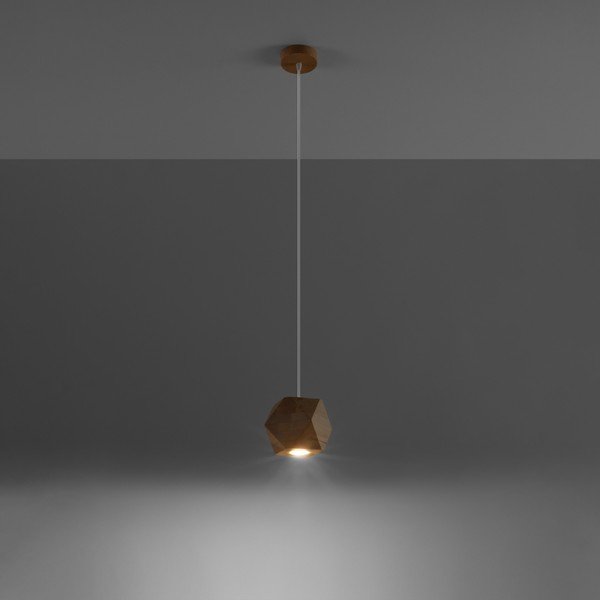 Viseča svetilka v naravni barvi ø 12 cm Vige – Sollux-image-1