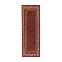 Bordo rdeč ročno tkan volnen tekač 80x230 cm Lois – Flair Rugs