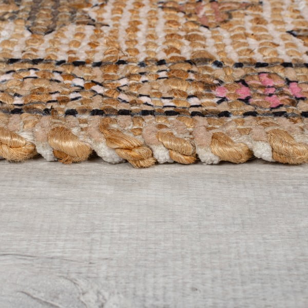 Ročno tkana preproga iz mešanice jute v naravni barvi 200x290 cm Celine Jute Global – Flair Rugs-image-4