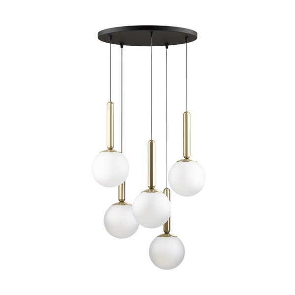 Viseča svetilka v zlati barvi s steklenim senčilom ø 34 cm One – Squid Lighting