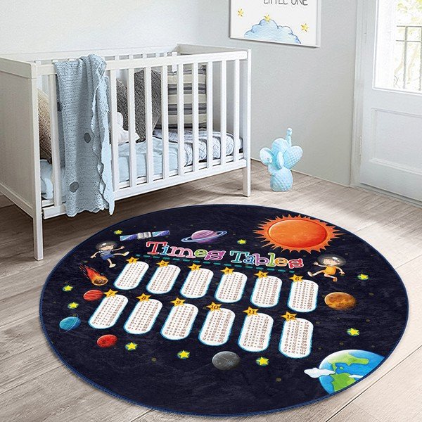 Črna otroška preproga ø 80 cm Comfort – Mila Home-image-4