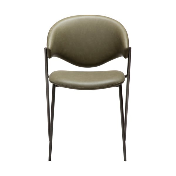 Kaki zelen jedilni stol iz umetnega usnja Zone – DAN-FORM Denmark-image-1