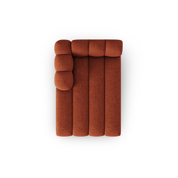 Opečnato oranžen ležalnik (levi kot) Lupine – Micadoni Home-image-2