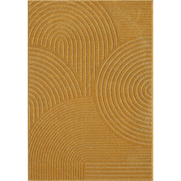 Oker rumena preproga 200x290 cm Whirl – ESTE