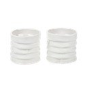 Porcelanasti svečniki v kompletu 2 ks Ribbon – Mette Ditmer Denmark