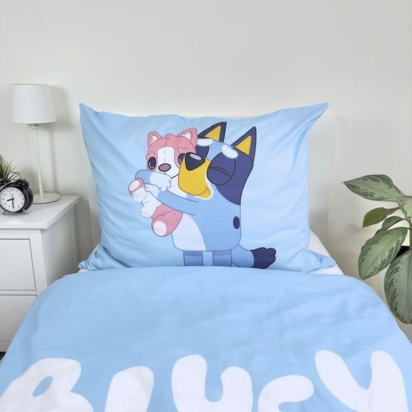 Enojna bombažna otroška posteljnina 140x200 cm Bluey – Jerry Fabrics-image-4