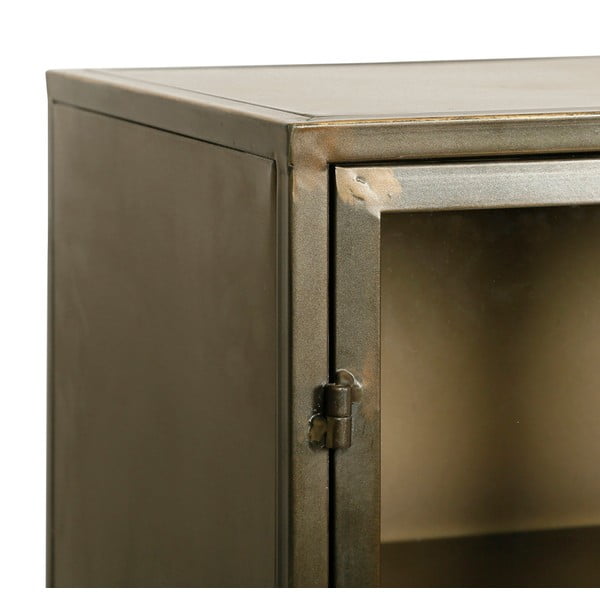 Kovinska vitrina v zlati barvi 123,5x91,5 cm Dagenham - Côté Table-image-4