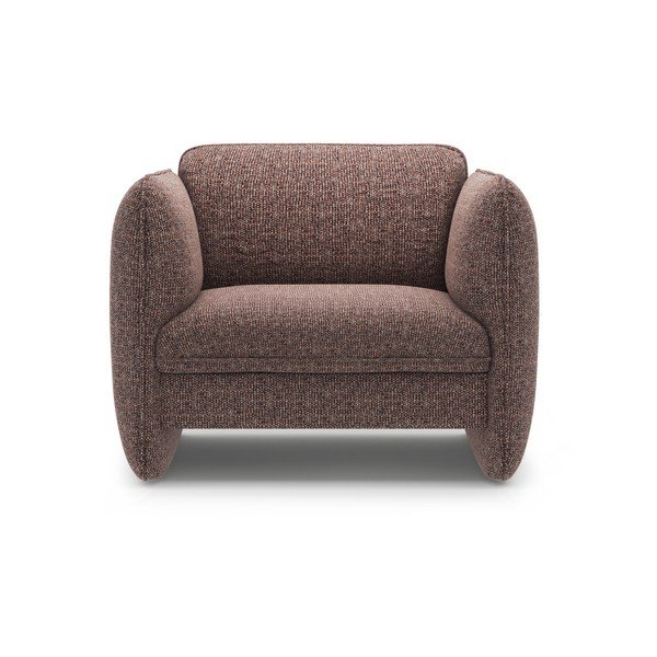 Rjav fotelj iz šenilje Georgia – Micadoni -image-2