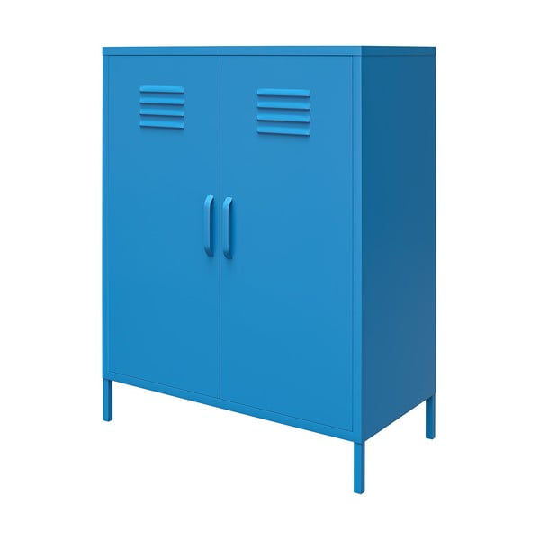 Modra kovinska omarica Novogratz Cache, 80 x 102 cm-image-1