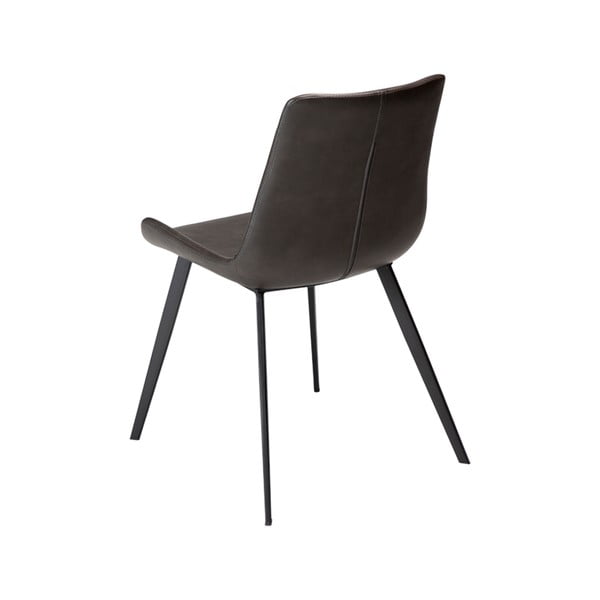 Siv jedilni stol iz umetnega usnja DAN-FORM Denmark Hype-image-1