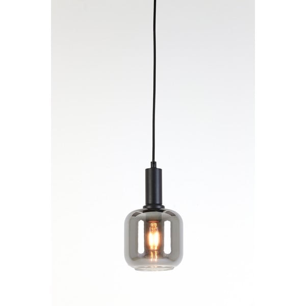 Siva stropna svetilka s steklenim senčnikom ø 21 cm Lekar - Light & Living-image-2