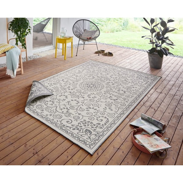 Sivo-krem zunanja preproga NORTHRUGS Leyte, 160 x 230 cm-image-3