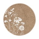 Svetlo rjava pralna okrogla preproga primerna za robotski sesalnik ø 120 cm Comfort – Mila Home