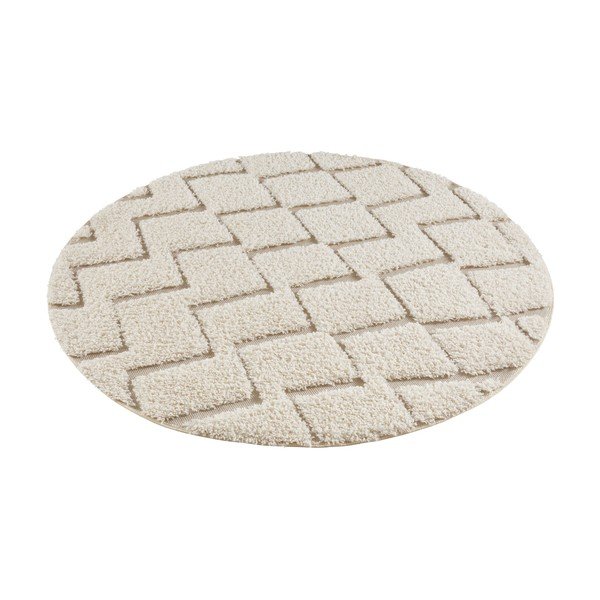 Krem preproga Mint Rugs Handira, ⌀ 160 cm-image-2