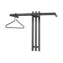 Črn kovinski stenski obešalnik 65 cm Senza – Spinder Design