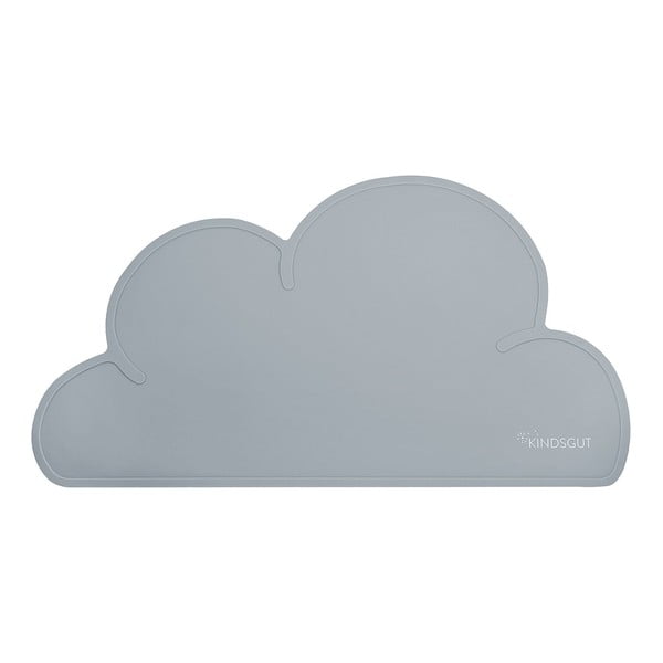 Temno siv silikonski pogrinjek Kindsgut Cloud, 49 x 27 cm