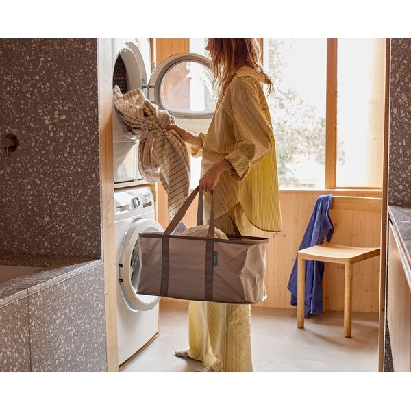 Siv tekstilni zložljiv koš za perilo 35 l Duo – Joseph Joseph-image-2