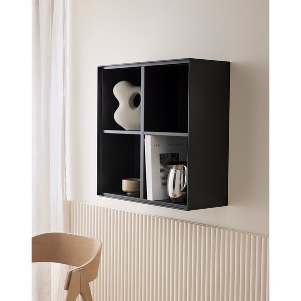 Črna stenska polica 68x68 cm Edge by Hammel – Hammel Furniture-image-1