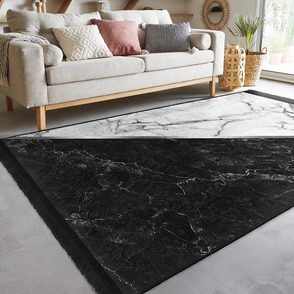 Belo-črna preproga 80x150 cm - Mila Home-image-3