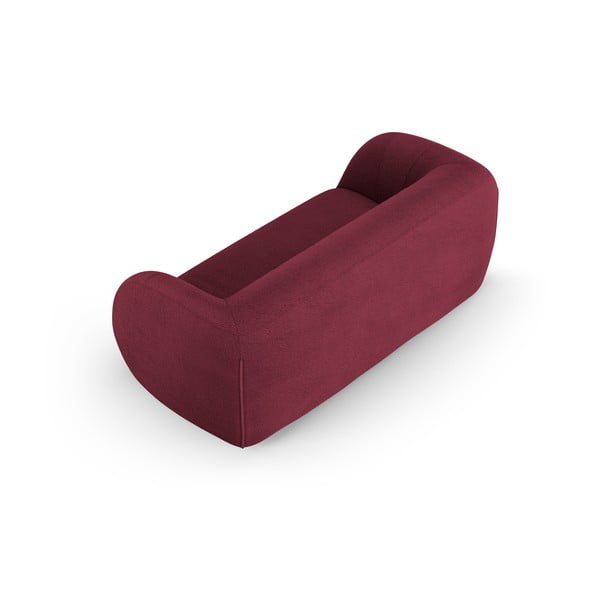 Bordo rdeča sedežna garnitura iz tkanine bouclé 210 cm Essen – Cosmopolitan Design-image-3