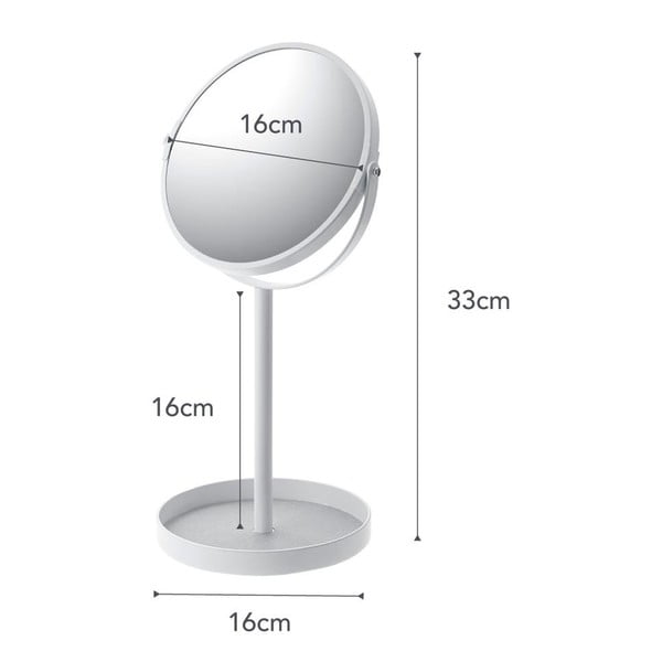 Kozmetično ogledalo ø 17,5 cm Tower – YAMAZAKI-image-4