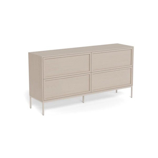 Siva melaminska komoda 157x80x40 cm Palmdale – Actona