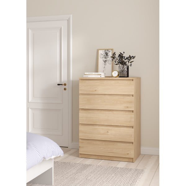 Komoda v hrastovem dekorju 77x111x50 cm Naia – Tvilum-image-1