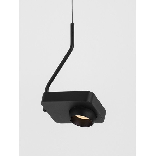 Črna aluminijasta LED viseča svetilka z upogljivo konstrukcijo/zatemnitvena Kedros – Nova Luce-image-3