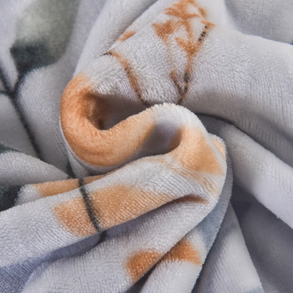 Prašno modra enojna posteljnina iz mikropliša 140x200 cm Greta – My House-image-1