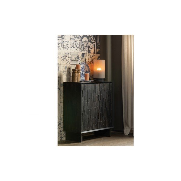 Temno rjava omarica iz masivnega manga 80x95 cm Til – Basiclabel -image-1
