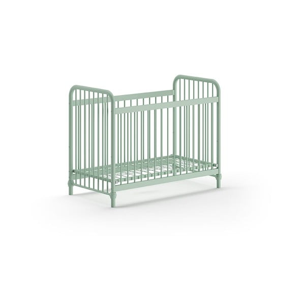Zelena kovinska otroška posteljica 60x120 cm BRONXX – Vipack