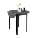 Črna zložljiva jedilna miza Støraa Trento Quer, ⌀ 92 cm