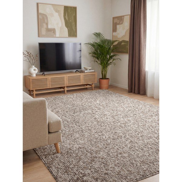 Siva pralna preproga 200x290 cm Rocco Taupe – Elle Decoration-image-1