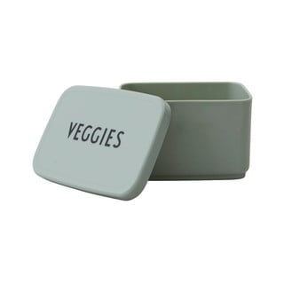 Svetlo zelena škatla za prigrizke Design Letters Veggies, 8,2 x 6,8 cm