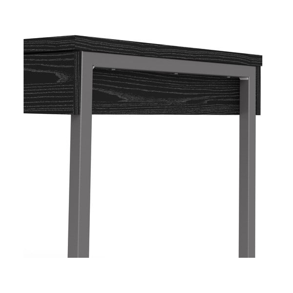 Črna pisalna miza Tvilum Function Plus, 126 x 52 cm-image-4