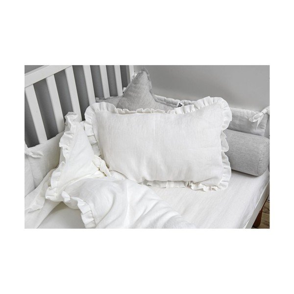 Bela otroška lanena rjuha BELLAMY Snow White, 90 x 200 cm-image-2