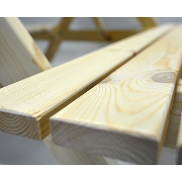 Vrtni jedilni set iz borovega lesa za 4 osebe Piknik - Rojaplast-image-4