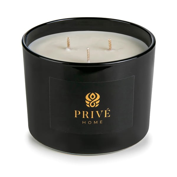 Dišeča sveča iz sojinega voska čas gorenja 35 h Safran-Ambre Noir – Privé Home