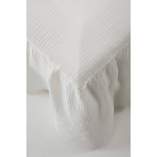 Kremno belo pregrinjalo iz muslina 90x200 cm Amilia – Jotex-image-3