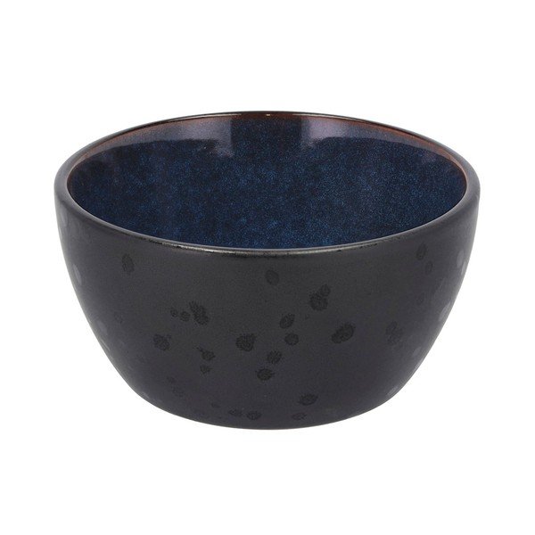 Črna/modra skledica za juho/za solato iz kamenine 400 ml Gastro Black/Dark Blue – Bitz