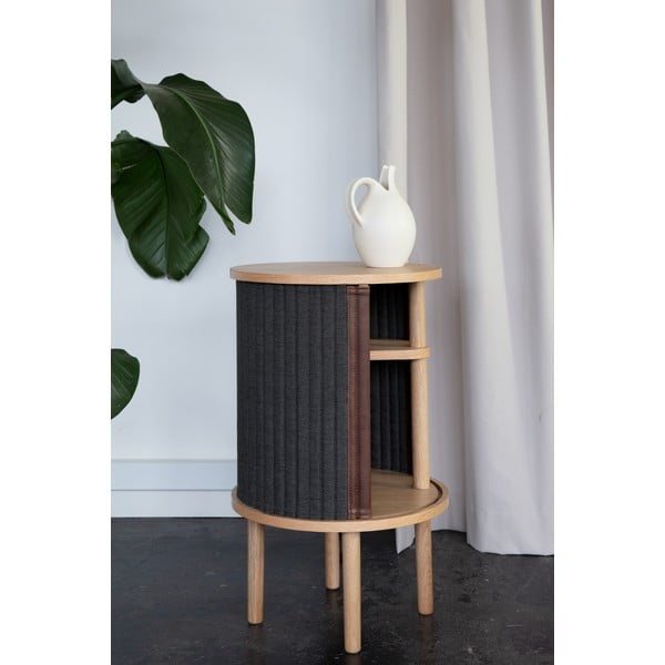 Okrogla stranska mizica iz masivnega hrasta ø 38 cm Audacious – UMAGE-image-1