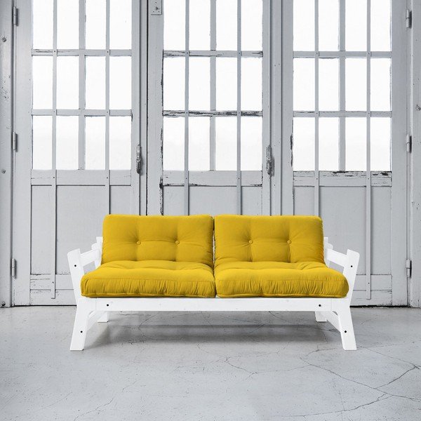 Raztegljiv kavč Karup Step White/Amarillo-image-1