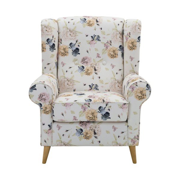 Bel fotelj s cvetličnim motivom Max Winzer Anton-image-2