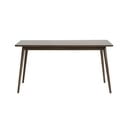 Rjava raztegljiva jedilna miza z mizno ploščo v hrastovem dekorju 150x90 cm Barrali – Unique Furniture