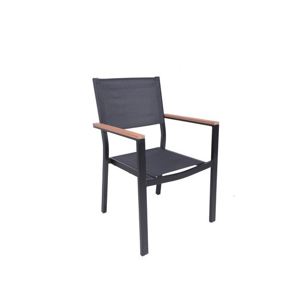 Temno siv kovinski vrtni stol Cancun – Garden Pleasure-image-1