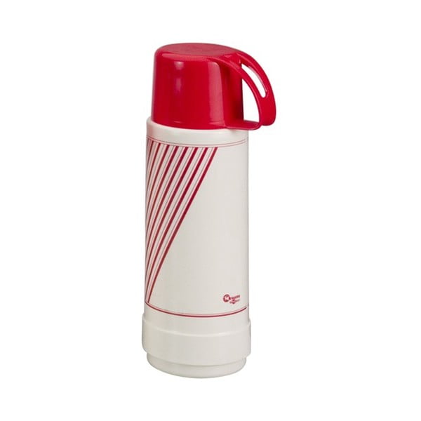 Rdeče-bela termo steklenica Metaltex Vacuum, 1 l